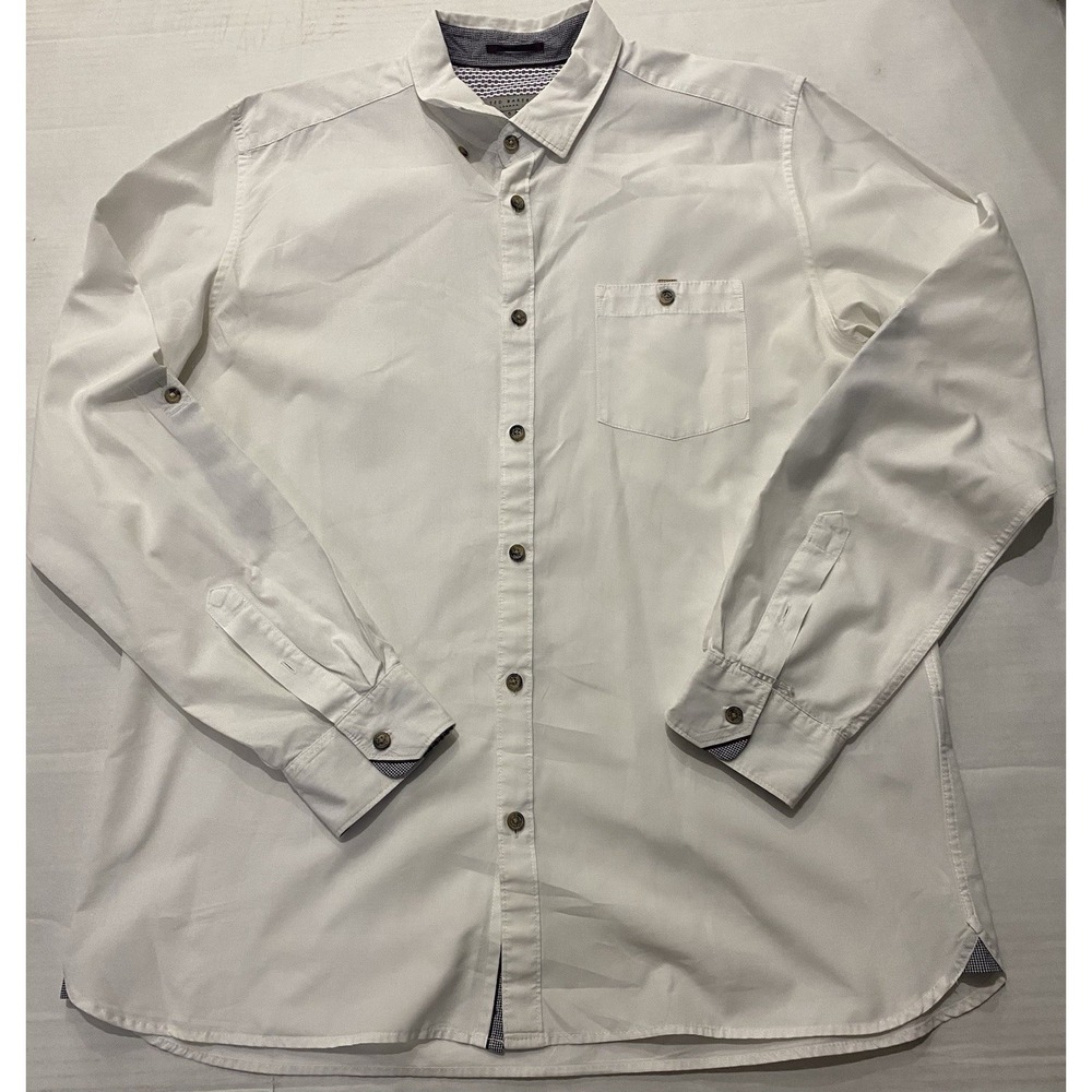 Ted Baker London Casual Button Up Long Sleeve Shirt. Size 5
